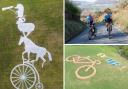 Giant land art entries are being encouraged for a competition to celebrate the Tour of Britain