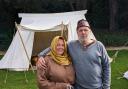 Stuart and Wendy Findlay, during Acle's recent re-enactment of Anglo-Saxon life at Hurworth Country Fair. Picture: Chris Barron
