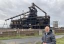 Dave Cocks takes a last look before the demolition of the Redcar blast furnace. Picture: Peter Barron