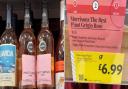 One customer in Consett, County Durham, said she thought she was in luck when she spotted a yellow price reduction tag under bottles of ‘The Best’ Pinot Grigio Rosé.