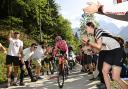 Geraint Thomas in action at the recent Giro d'Italia