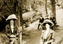 An Edwardian postcard showing ladies enjoying their visit to Stanhope Dene