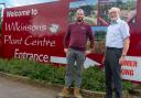 Simon Wilkinson and Alex Cunningham MP at the Plant Centre
