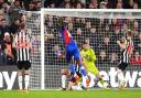 Jean-Philippe Mateta fires home Crystal Palace's second goal