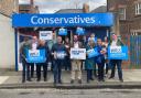 Richard Holden and Peter Gibson with Conservative activists