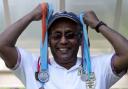 SPORTING TRIUMPHS: Dr Masud Rahman with some of his Great North Run and Great Northern Ride medals