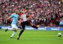JOYFUL MOMENTS: Fabio Borini fires Sunderland ahead