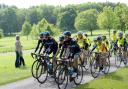CHECKING OUT: Team Sky checks out the route