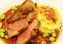 Lamb with swede gratin