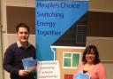 CHEAPER BILLS: Cllr Luke Richardson, Ryedale District Council’s representative on the Yorkshire Energy Partnership, and Serena Williams, Environmental Health officer for Ryedale District Council.