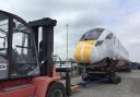 ARRIVAL: Hitachi's Class 800 arrives in Southampton