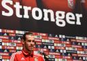 Star turn: Wales' Gareth Bale in the build up to the England game