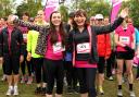 orraine Kelly with her daughter Rosie warm up before taking part in the Cancer Research UK Race for Life in Dulwich, London