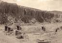 BLAST PROOF: The shelters in a Weardale quarry, probably Ashes, run by the Ord and Maddison firm