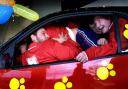 RECORD: 17 people crammed into a Smart car to break the world record, to raise money for Children in Need