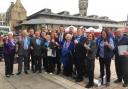The Conservatives celebrating becoming the biggest party on Darlington Council