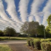 Sheila Harris, of The Northern Echo Camera Club, pictured this striking cloud formation in Darlington on Saturday morning. She says: 'I was very lucky to get them, they only lasted a few minutes'