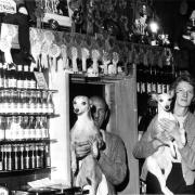 Derek and Dot Wilson, landlords of The Alexandra Hotel, Rise Carr, in 1972, with their whippets