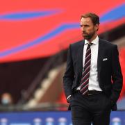 England manager Gareth Southgate in a thoughtful mood during his side's win over Belgium