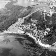 Runswick Bay seen from the air in April 1977