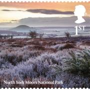 The image of the North York Moors National Park on the new stamp