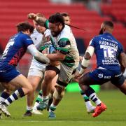 Newcastle Falcons' Logovi'i Mulipola in action during the Gallagher Premiership match at Ashton Gate, Bristol (Picture: Adam Davy/PA Wire)