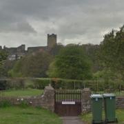 Views from the proposed site to Richmond Castle