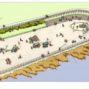 An artist’s impression of how the restored amphitheatre will look