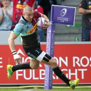 England full-back Mike Brown will leave Harlequins to join Newcastle Falcons at the end of the current season
