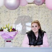 Florist Anya Liddle in her new shop 'All in Bloom' on Willington High Street. Photograph: Stuart Boulton 'All in Bloom', the new florists on Willington High Street. Photograph: Stuart Boulton