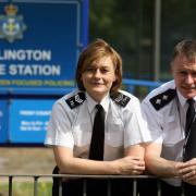 Inspector Mick Button and Sergeant Louise Guest

Picture: CHRIS BOOTH