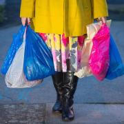 Embargoed to 0001 Monday May 10..File photo dated 26/12/18 of shopping being carried in plastic carrier bags.  UK retailers have cut their carbon emissions in half since 2005 and smashed environmental targets for the past year, according to new figures.