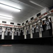 The Spennymoor Town changing room. PICTURE: DAVID NELSON.