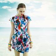 SUN AND SEA: The rumour is that summer’s here. Celebrate and keep cool in Monsoon’s cosmic print dress, £65