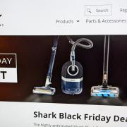 Shark's Black Friday sale on the website, pictured.