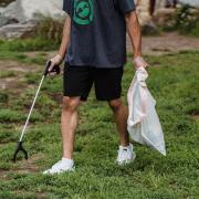 A group of volunteer litter pickers got more than they bargained for after stumbling across an X-rated toy while collecting discarded waste.