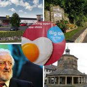 Lidl has opened a new store in Barnard Castle but the flyer, centre, says it is in Bernard Castle. Bernard Cribbins, bottom left, features in this collage only because his name is Bernard. He does not look too impressed though.