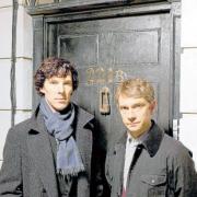 DYNAMIC DUO: Holmes and Watson, alias Benedict Cumberbatch and Martin Freeman