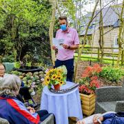Writer Henry Slator visited the Thistle Hill care centre in Knaresborough to share his unusual writing journey with residents which led to the publication of his book Conversations at the Pond