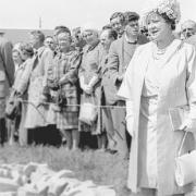 FARMERS’ FIESTA: A ‘radiant’ Queen Mother at the 1962 Royal Show