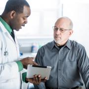 Generic photo of a doctor and patient. See PA Feature HEALTH Bowel Cancer. Picture credit should read:Alamy/PA. WARNING: This picture must only be used to accompany PA Feature HEALTH Bowel Cancer..