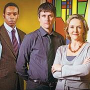 NEW TERM: From left, Jason Done, Wil Johnson, Will Ash and Amanda Burton in Waterloo Road
