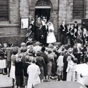 ANNIVERSARY: A wedding at Marske Methodist church in 1960
