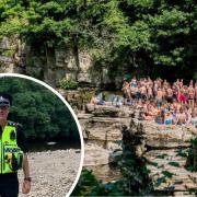 Community inspector for the area, Martin Metcalfe, whose team have been behind patrolling Richmond Falls so far this summer, has issued an urgent warning to those that visit the tourist attraction – “enjoy it but with respect”