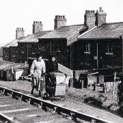 TO DIE FOR: Linger and Die, the birthplace of reader MJ Murray, has long since faded away. His home, No 8, is on the left of the row, pictured in 1936