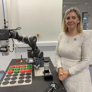 Skills minister Andrea Jenkyns during her visit to Darlington College. Picture Gareth Lightfoot.