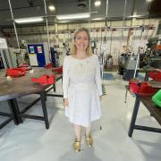 Skills minister Andrea Jenkyns during her visit to Darlington College. Picture Gareth Lightfoot.