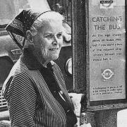 INTREPID: Gertrude Leather, who travelled the length of the country by bus