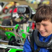 Kart racer Thomas Potter is to be the face of an online anti-bullying campaign in motor racing. Picture: DAVID POTTER