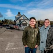 Jack Bowles and Ellie Richmond, owners of The Fox Hall Inn. Picture: SARAH CALDECOTT